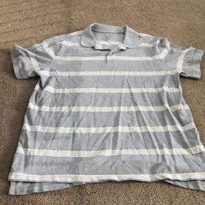 Gray polo short sleeve merino xl